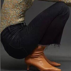 MOTHER The Hustler Ankle Fray Wash Encounters At Night Jeans